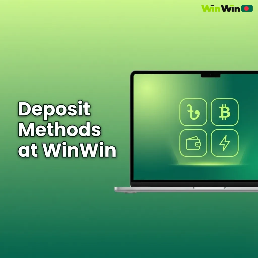 Illustration of WinWin Bangladesh deposit methods highlighting fast, simple steps to fund your betting account