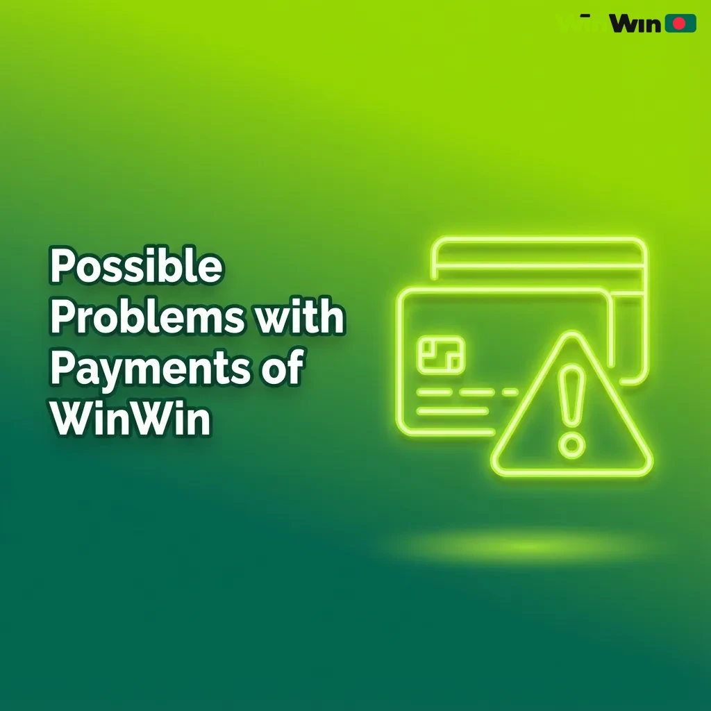 Infographic listing common WinWin payment issues in Bangladesh with brief fixes for deposits, withdrawals, and bonus limits