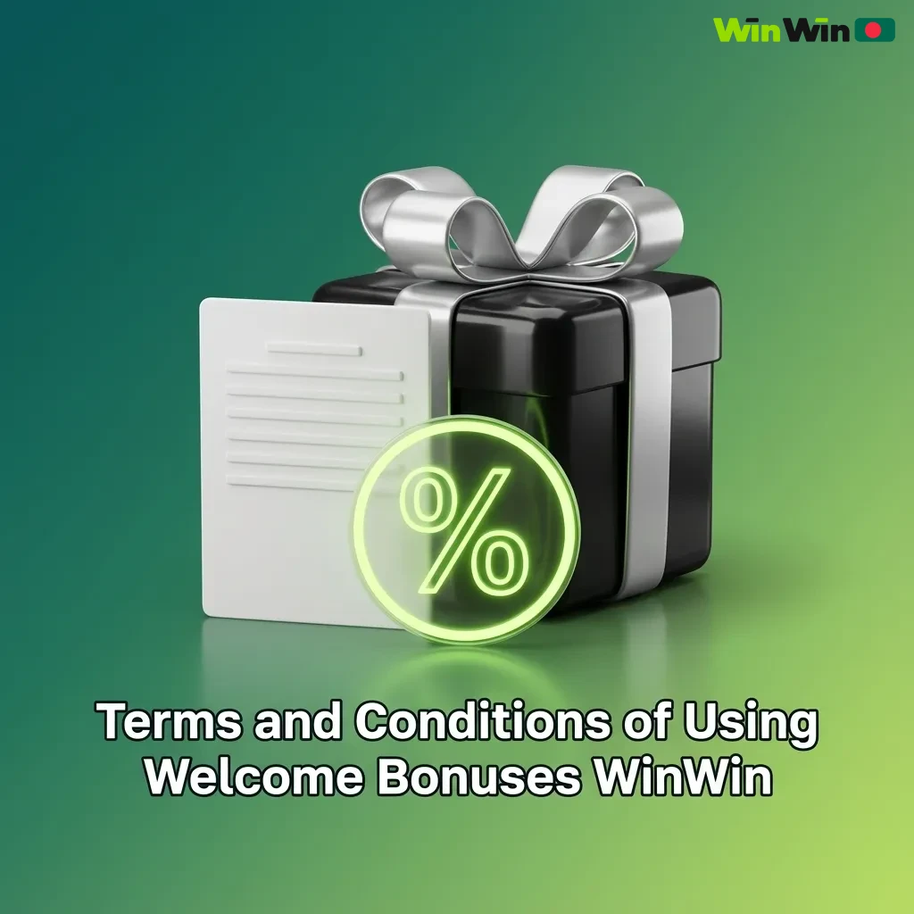 WinWin welcome bonus terms list on a screen, highlighting key wagering rules and eligibility conditions.