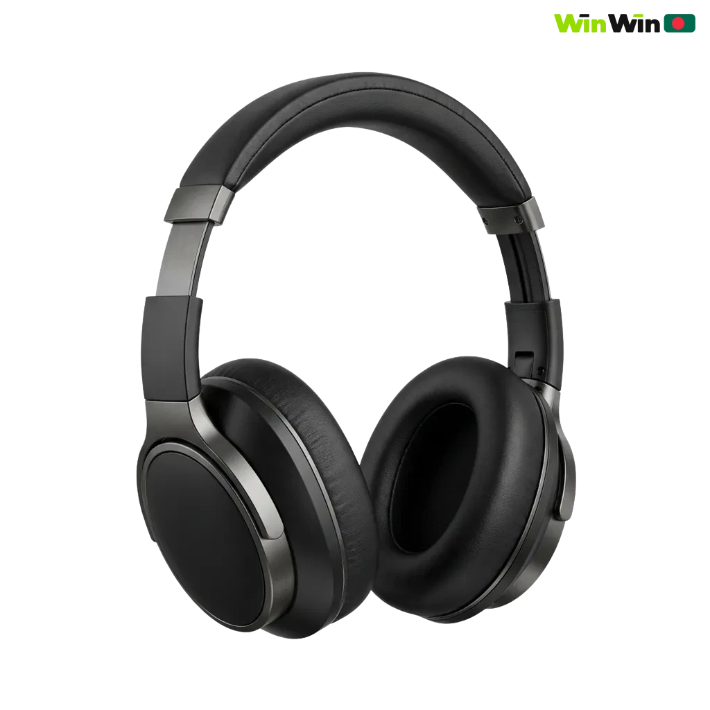 Illustration of WinWin Bangladesh 24/7 customer support via live chat, phone, email, and messaging apps in English and Bangla