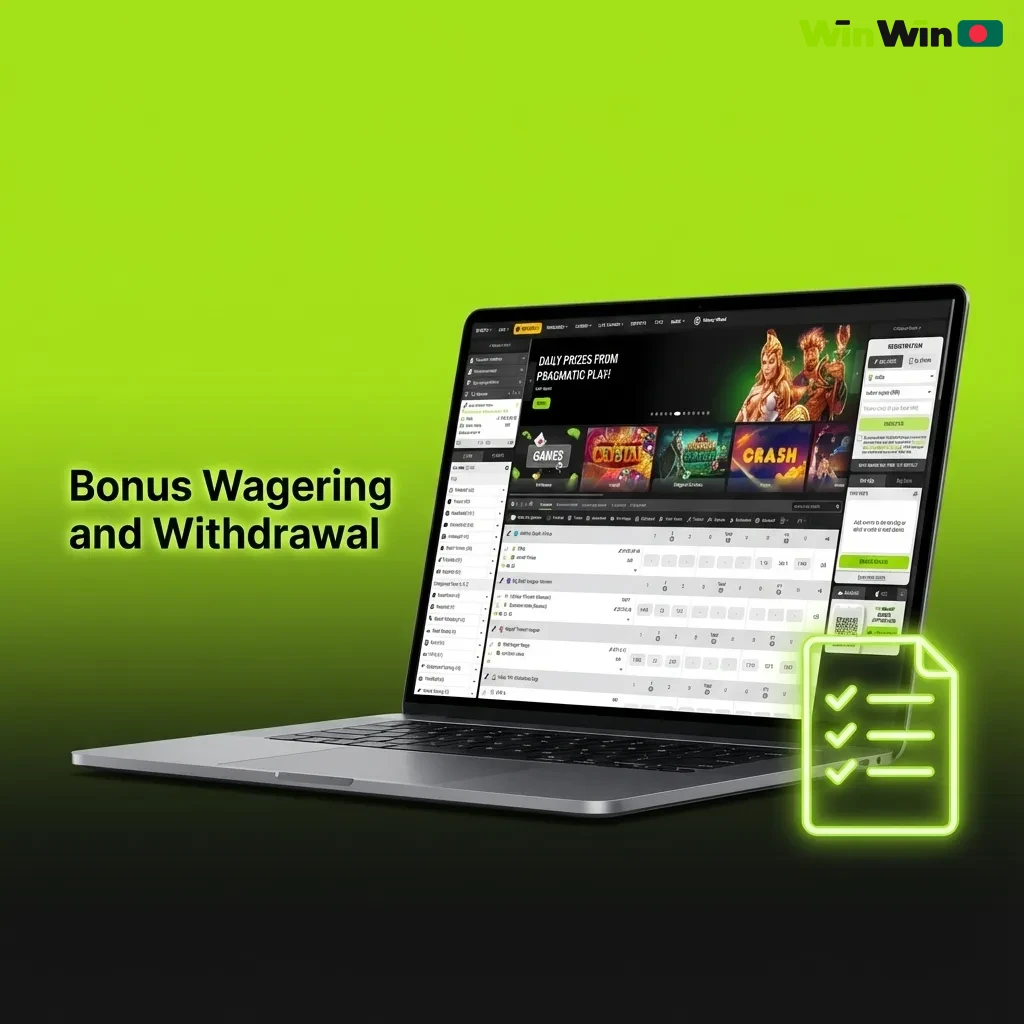 Infographic explaining casino and sports bonus wagering rules, rollover requirements, expiry times, and withdrawal conditions