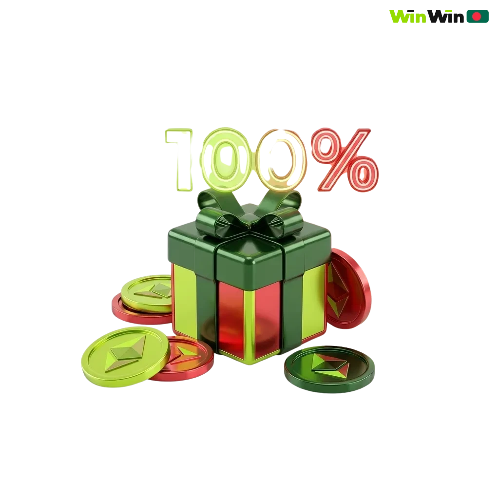 WinWin Bangladesh promo banner showing 200% welcome bonus, 150 free spins, and registration and deposit call-to-action