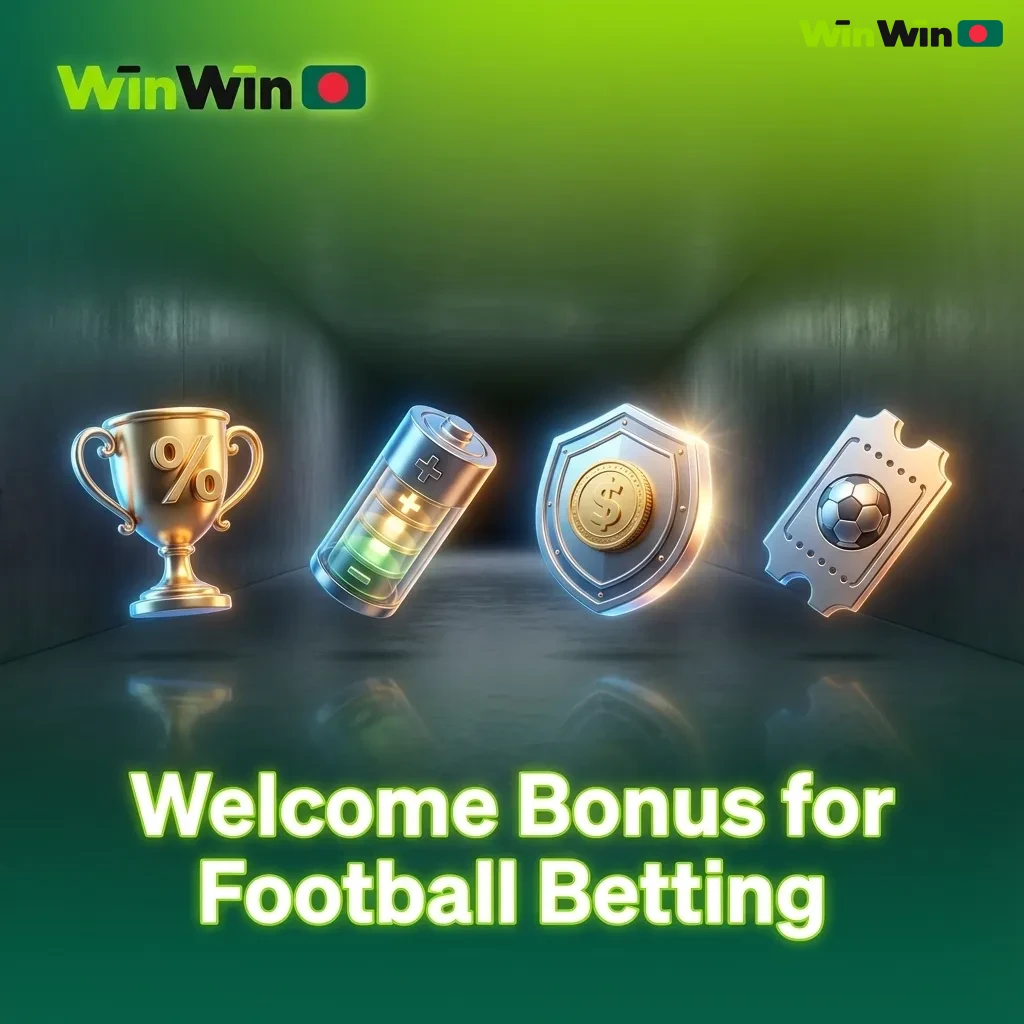 WinWin welcome bonus banner showing 200% football betting offer and 150 free spins promotion