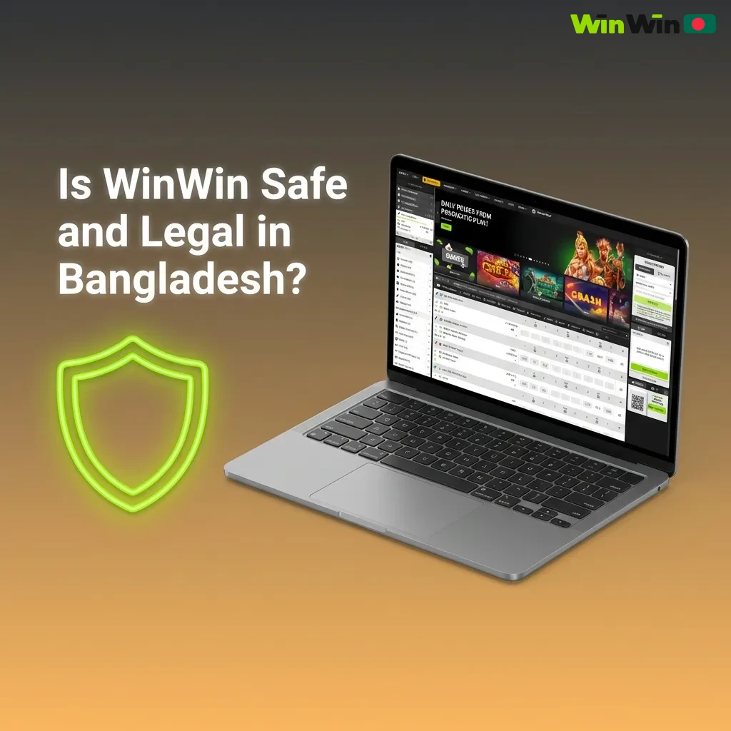 WinWin online betting platform interface showing Curaçao license, SSL security badge, and responsible gaming tools