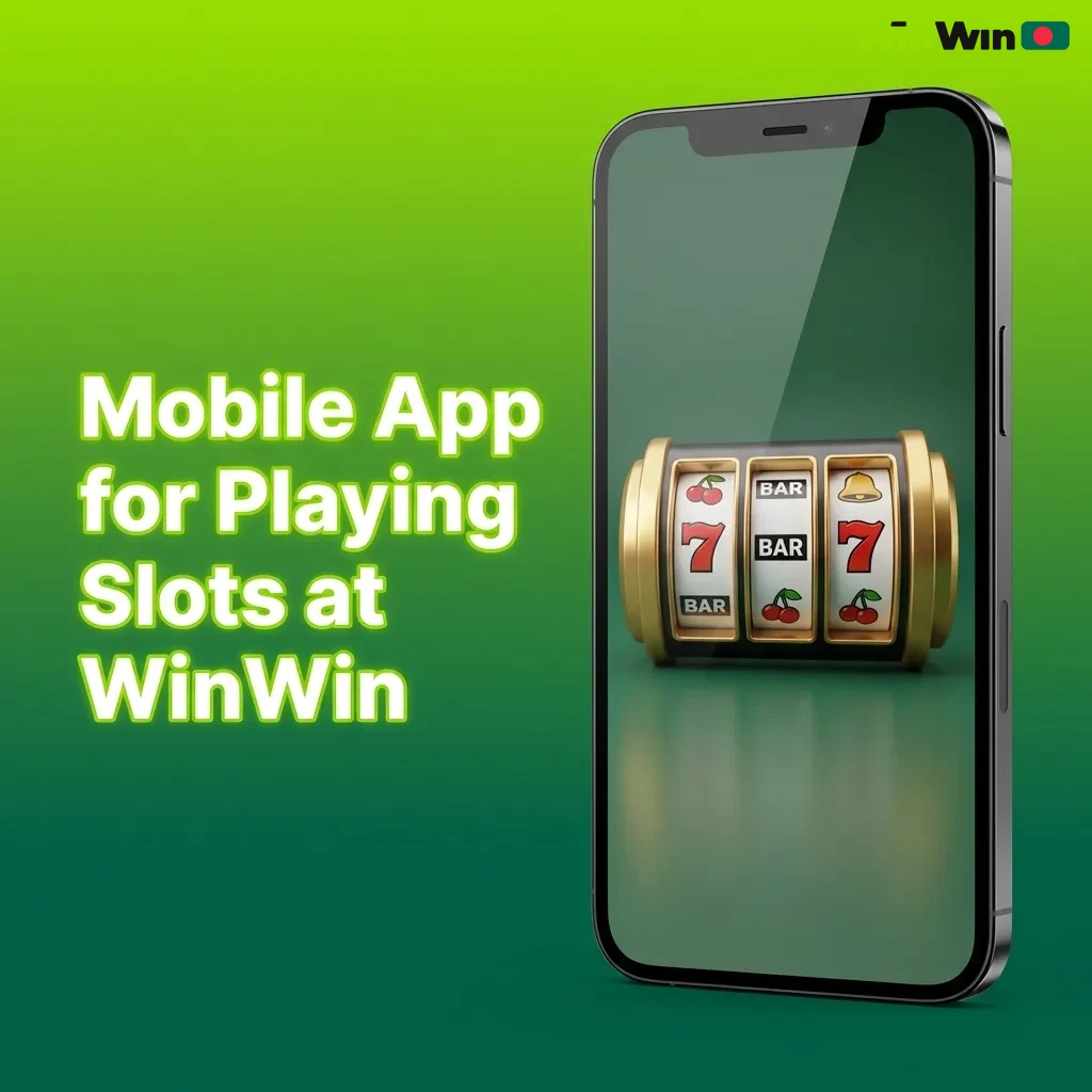 WinWin mobile app interface showing slot games lobby on smartphone with touch-optimized controls and game categories