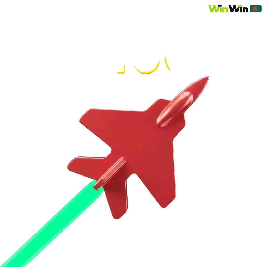 Aviator crash game interface showing multiplier plane taking off with cash out button on WinWin casino platform