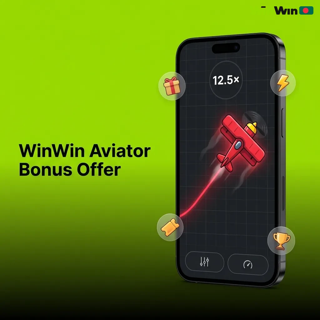 WinWin Aviator 200% deposit bonus plus 150 free spins for new players with ৳500 minimum deposit requirement