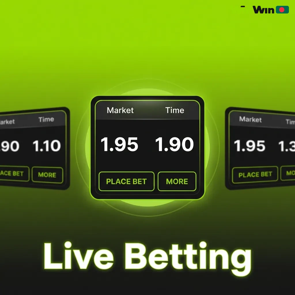 Live sports betting interface showing real-time odds updates and in-play wagering options for cricket, football, and tennis