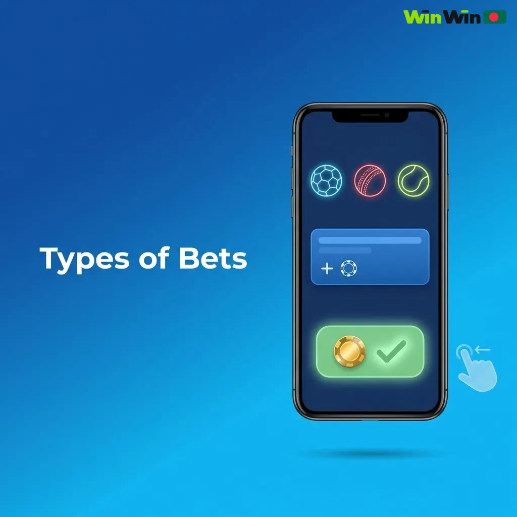 Diagram showing three betting types: Single (one selection), Express (multiple combined), and System (combination coverage)