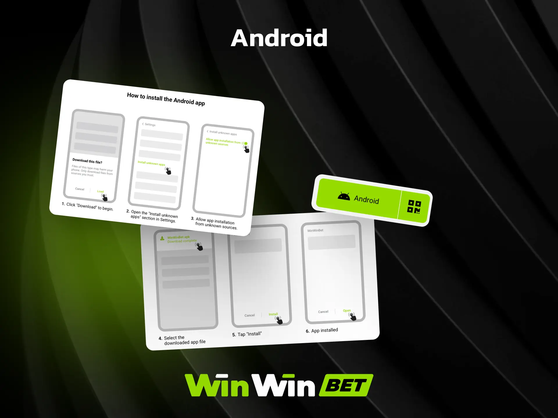 Download WinWin Android app to play casino games and slots from your mobile.