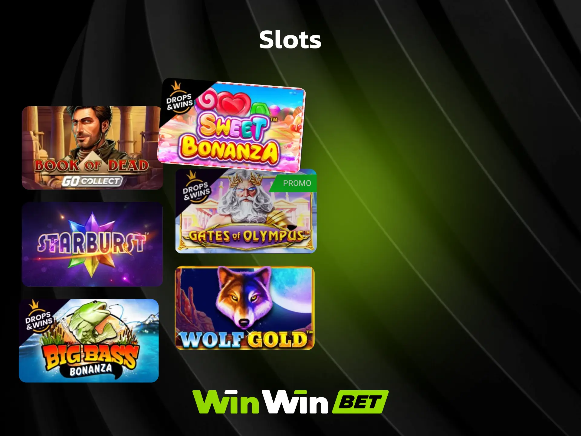 Slots on WinWin with fruit, adventure, and ancient Egypt themes plus bonus rounds.