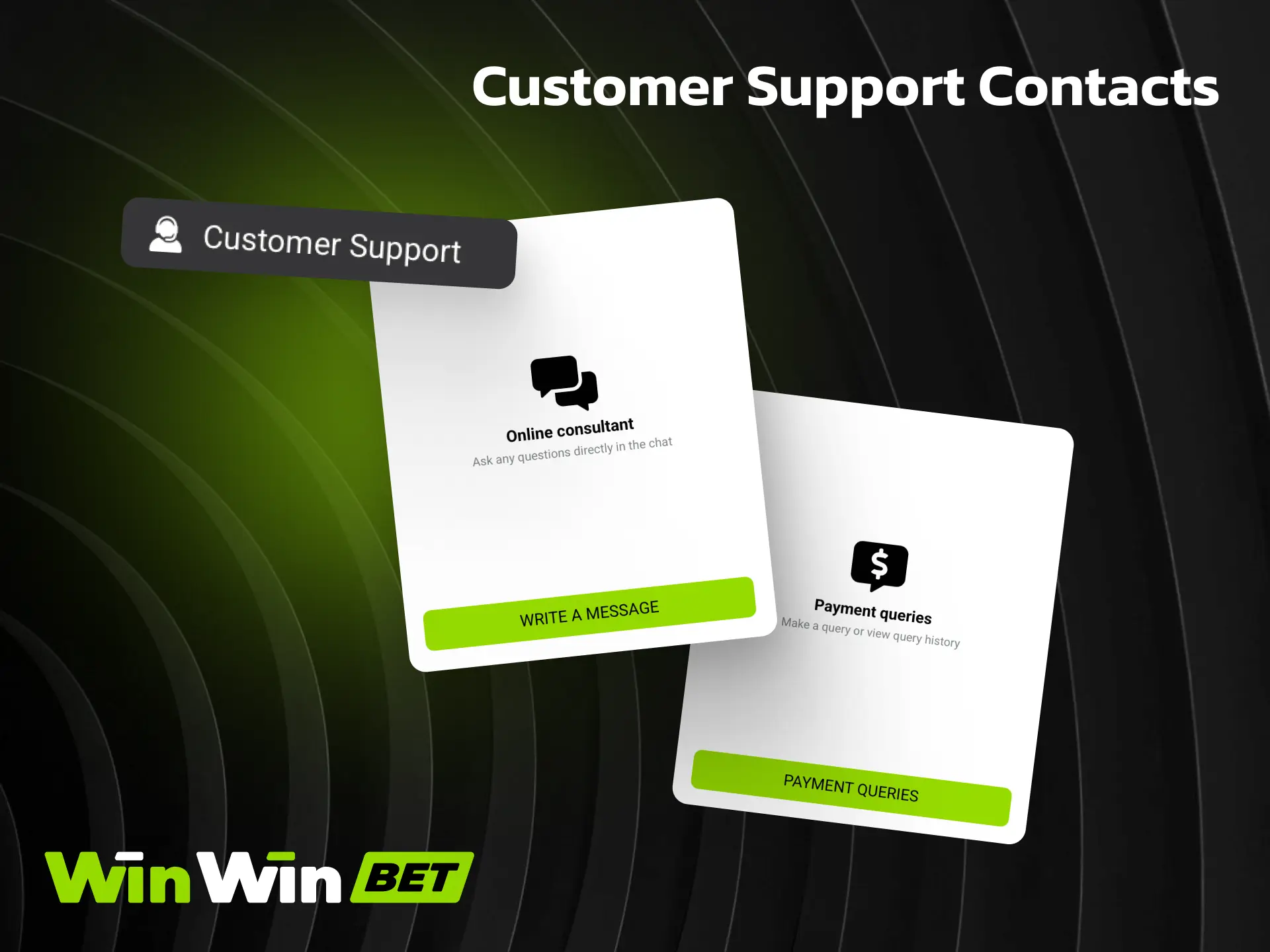 Customer support contacts for WinWin via live chat and email for Bangladesh players.